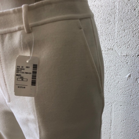 Gucci Winter White wool cashmere slacks sz: 46 NWT - Picture 4 of 10